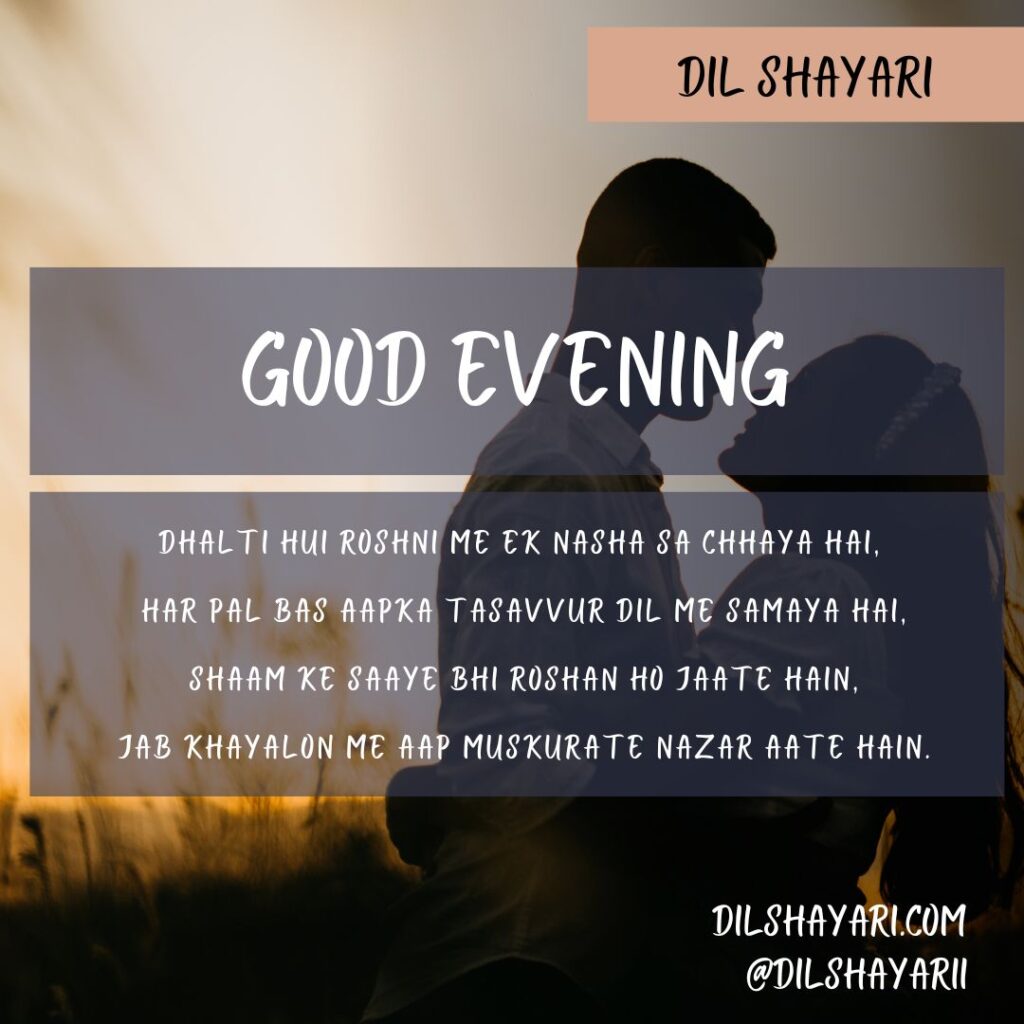 Dhalti Hui Roshni Me Ek Nasha Sa Chhaya Hai - Dil Shayari